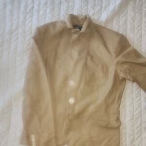 Lauren Ralph Lauren Tan Blazer with Suede-like Texture